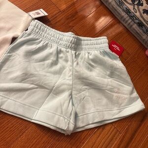 Light Blue snowflake print Shorts